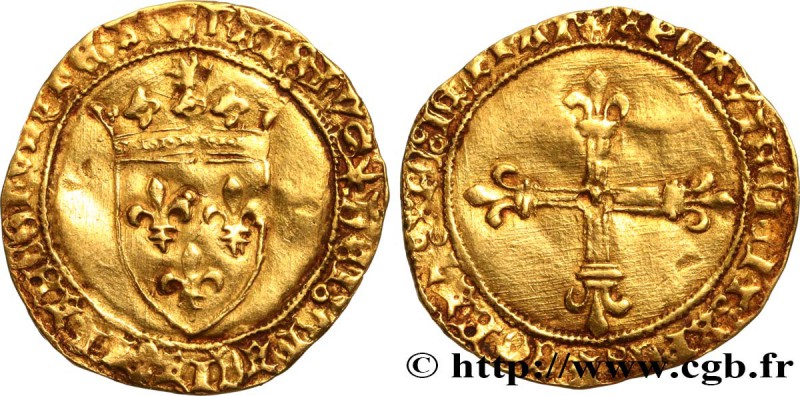 CHARLES VIII
Type : Écu d'or au soleil 
Date : 11/09/1483 
Date : n.d. 
Mint...