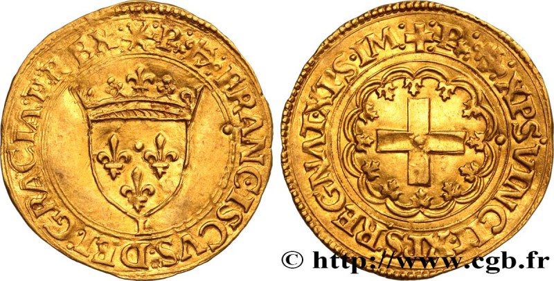FRANCIS I
Type : Écu d'or à la croisette, 1er type 
Date : 19/03/1541 
Date :...