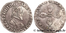 HENRY IV
Type : Demi-franc 
Date : 1603 
Mint name / Town : Aix-en-Provence 
Quantity minted : 94129 
Metal : silver 
Millesimal fineness : 833 ...