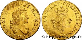 LOUIS XV THE BELOVED
Type : Louis d'or aux deux L de Béarn 
Date : 1722 
Mint name / Town : Pau 
Quantity minted : 65300 
Metal : gold 
Millesim...