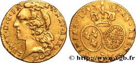 LOUIS XV THE BELOVED
Type : Demi-louis dit “au bandeau” 
Date : 1742 
Mint name / Town : Aix-en-Provence 
Quantity minted : 4340 
Metal : gold 
...
