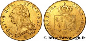 LOUIS XVI
Type : Double louis d’or dit "aux écus accolés" 
Date : 1786 
Mint name / Town : La Rochelle 
Quantity minted : 42518 
Metal : gold 
M...