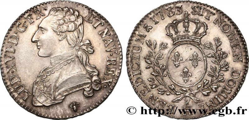 LOUIS XVI
Type : Demi-écu dit “aux branches d'olivier” 
Date : 1783 
Mint nam...