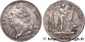 LOUIS XVI
Type : Écu dit "au génie", légende FRANÇOIS 
Date : 1792 
Mint name / Town : Limoges 
Metal : silver 
Millesimal fineness : 917 ‰
Diam...