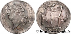 LOUIS XVI
Type : Écu dit "au génie" 
Date : 1793 
Mint name / Town : Lille 
Metal : silver 
Millesimal fineness : 917 ‰
Diameter : 38,5 mm
Orie...