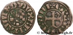 BRITTANY - DUCHY OF BRITTANY - JOHN II, ARTHUR II AND JOHN III - ANONYMOUS COINAGE
Type : Denier 
Date : c. 1270 
Mint name / Town : Guingamp 
Met...