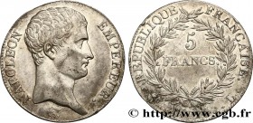PREMIER EMPIRE / FIRST FRENCH EMPIRE
Type : 5 francs Napoléon Empereur, Calendrier révolutionnaire 
Date : An 14 (1805) 
Mint name / Town : Bayonne...