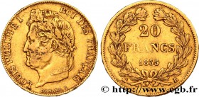 LOUIS-PHILIPPE I
Type : 20 francs or Louis-Philippe, Domard 
Date : 1835 
Mint name / Town : Rouen 
Quantity minted : 25.878 
Metal : gold 
Mill...