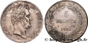 LOUIS-PHILIPPE I
Type : 5 francs type Tiolier avec le I, tranche en creux 
Date : 1831 
Mint name / Town : Limoges 
Quantity minted : 501.403 
Me...