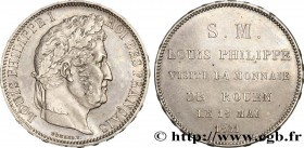 LOUIS-PHILIPPE I
Type : Monnaie de visite, module de 5 francs, pour Louis-Philippe à la Monnaie de Rouen 
Date : 1831 
Quantity minted : --- 
Meta...