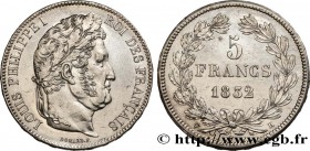 LOUIS-PHILIPPE I
Type : 5 francs IIe type Domard 
Date : 1832 
Mint name / Town : La Rochelle 
Quantity minted : 899468 
Metal : silver 
Millesi...