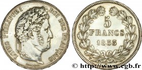 LOUIS-PHILIPPE I
Type : 5 francs IIe type Domard, 1833/2 
Date : 1833/2 
Date : 1833 
Mint name / Town : La Rochelle 
Quantity minted : --- 
Met...