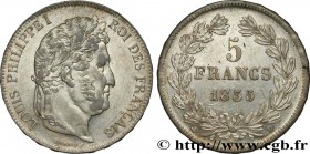 LOUIS-PHILIPPE I
Type : 5 francs IIe type Domard 
Date : 1835 
Mint name / Town : Lyon 
Quantity minted : 1083509 
Metal : silver 
Millesimal fi...