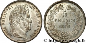 LOUIS-PHILIPPE I
Type : 5 francs IIe type Domard 
Date : 1835 
Mint name / Town : La Rochelle 
Quantity minted : 466747 
Metal : silver 
Millesi...