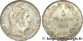 LOUIS-PHILIPPE I
Type : 5 francs IIIe type Domard 
Date : 1845 
Mint name / Town : Strasbourg 
Quantity minted : 2.032.521 
Metal : silver 
Diam...