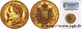 SECOND EMPIRE
Type : 50 francs Napoléon III, tête laurée, FACTICE pour le Film “Le Tricheur” 
Date : 1862 
Quantity minted : --- 
Metal : brass 
...