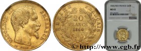 SECOND EMPIRE
Type : 20 francs or Napoléon III, tête nue 
Date : 1860/50 
Date : 1860 
Mint name / Town : Paris 
Quantity minted : 10170634 
Met...