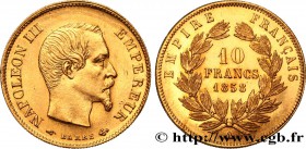 SECOND EMPIRE
Type : 10 francs or Napoléon III, tête nue 
Date : 1858 
Mint name / Town : Paris 
Quantity minted : 7576123 
Metal : gold 
Milles...