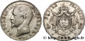 SECOND EMPIRE
Type : 5 francs Napoléon III, tête nue 
Date : 1858 
Mint name / Town : Paris 
Quantity minted : 26734 
Metal : silver 
Millesimal...