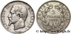 SECOND EMPIRE
Type : 2 francs Napoléon III, tête nue 
Date : 1853 
Mint name / Town : Paris 
Quantity minted : 48936 
Metal : silver 
Millesimal...