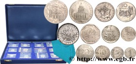 V REPUBLIC
Type : Coffret de 12 piéforts argent : 100x2, 10x2, 5, 2, 1 et 1/2 francs et 20, 10, 5 et 1 centimes 
Date : 1985 
Mint name / Town : Pe...