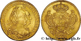 BRAZIL - MARIA I and PETER III
Type : Peça ou 6400 Reis 
Date : 1778 
Mint name / Town : Rio de Janeiro 
Quantity minted : 378115 
Metal : gold ...