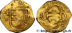 SPAIN - KINGDOM OF SPAIN - PHILIP II
Type : 2 Escudos 
Date : N.D. 
Mint name / Town : Séville 
Quantity minted : - 
Metal : gold 
Diameter : 23...