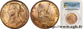 GREAT-BRITAIN - VICTORIA
Type : 1 Penny “Bun Head” 
Date : 1885 
Metal : copper 
Diameter : 31 mm
Orientation dies : 12 h.
Weight : 9,44 g.
Edg...