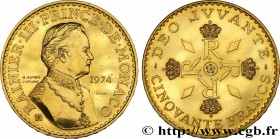 MONACO - PRINCIPALITY OF MONACO - RAINIER III
Type : Essai de 50 francs or 
Date : 1974 
Mint name / Town : Paris 
Quantity minted : 1000 
Metal ...