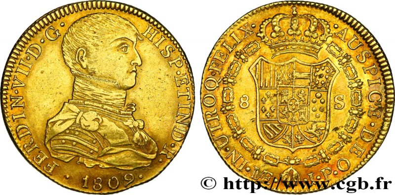 PERU - FERDINAND VII
Type : 8 Escudos 
Date : 1809 
Mint name / Town : Lima ...