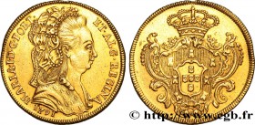 PORTUGAL - MARIA I
Type : Pièce de 6 400 reis ou Peça 
Date : 1791 
Mint name / Town : Lisbonne 
Quantity minted : 19354 
Metal : gold 
Millesim...