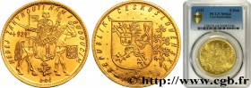 CZECHOSLOVAKIA - REPUBLIC
Type : 5 Dukatu 
Date : 1932 
Mint name / Town : Prague 
Quantity minted : 1827 
Metal : gold 
Millesimal fineness : 9...
