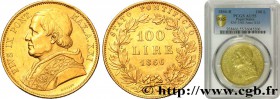 VATICAN - PIUS IX
Type : 100 Lire an XXI 
Date : an XXI 
Mint name / Town : Rome 
Quantity minted : 1115 
Metal : gold 
Millesimal fineness : 90...