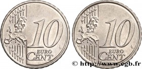 EUROPEAN CENTRAL BANK
Type : Essai 10 Cent Euro double face commune, frappe monnaie sur flan blanc 
Date : n.d 
Quantity minted : nc 
Metal : whit...