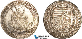 Austria, Ferdinand I, Taler ND (1564-95) Hall Mint, Silver, Dav-8099, EF