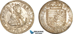 Austria, Ferdinand I, Taler ND (1564-95) Hall Mint, Silver, Dav-8097, Obv. spots, cleaned, EF