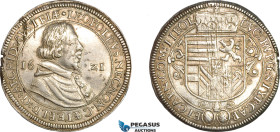 Austria, Leopold V, Taler 1621, Hall Mint, Silver, (28.73g) Dav-3328A, Lux. 36, (This piece) the only known piece with this reverse variety, RRRR!, EF