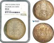 Austria, Salzburg, Max Gandolph von Küenburg, Taler 1682, Silver, Dav-3509A, very lustrous, multicoloured toning, NGC MS64