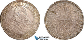 Germany, Brunswick-Luneburg-Celle, Christian, Taler 1631, Silver, Dav-6475, Planchette flaw, conditionally very rare, lustrous with cabinet toning, AU