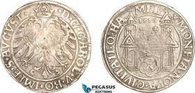 Germany, Hameln, with the title Karl V, Taler (24 Groschen) 1558, Silver, Dav-9232, Light toning, EF, Very rare!