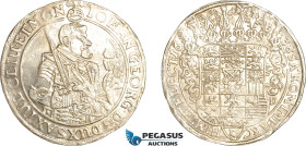 Germany, Saxony (Albertine Line), Johann Georg I, Taler 1638 SD, Dresden Mint, Silver, Dav-7601, Lustrous with light toning, lightly cleaned, EF, Rare...