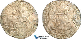 Netherlands, Overijssel, Ducaton 1676, Silver (32.1g), Dav-4936, Old toning, crudely struck, EF-AU
