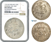 Netherlands, Overijssel, Ducaton 1733, Silver, Dav-1829, NGC UNC Det.