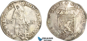 Netherlands, Utrecht, Silver Ducat 1781/79, Overdate, Silver (27.9g) KM# 65, VF, Very rare!