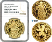 Netherlands, Holland, Lion Daalder (Dollar) Medal (1 oz) 2022 R, Houten Mint, Gold KM# -, Mintage 25pcs, NGC PF70 Ultra Cameo, includes COA+ Original ...