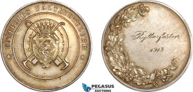 Sweden, Silver Medal 1913, Göteborgs Fältridtklubb (Polo club) Engraved on the Rev. AU-UNC