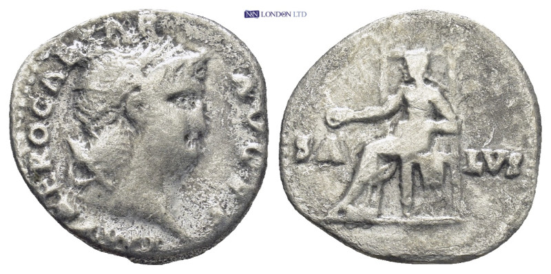 Nero, Silver Denarius (17mm, 3.2 g). AD 54-68. Rome, AD 67-8. NERO CAESAR AVG P ...