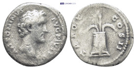 Antoninus Pius. A.D. 138-161. AR denarius (17mm, 3.0 g). Rome, A.D. 139. ANTONINVS AVG PIVS P P, bare head of Antoninus Pius right / TR POT COS II, mo...