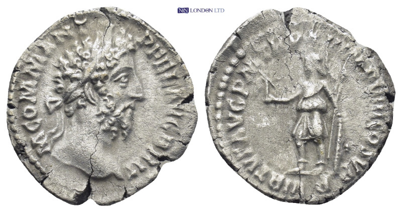 Commodus, 177-192. Denarius (Silver, 18mm, 3.0 g), Rome, 186-187. M COMM ANT P F...