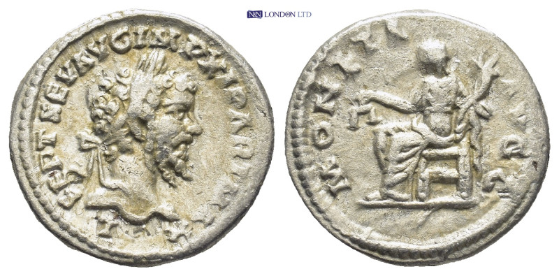 Septimius Severus (193-211 AD). AR Denarius (19 mm, 3.7 g), Laodicea ad mare min...